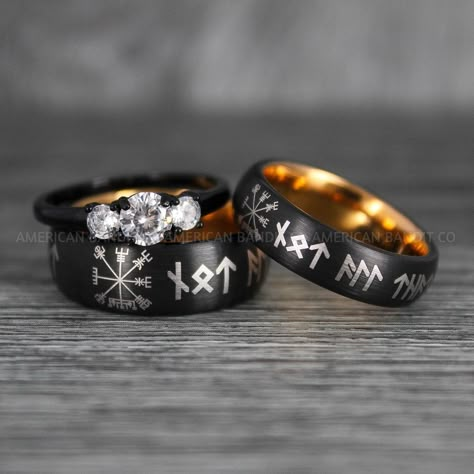 Viking Ring, Vikings Jewelry, Norsemen Ring, Nordic Runes Ring, Vikings Wedding Ring, Vikings Wedding Band, Runes Wedding Ring, Nordic Rings Viking Rings Wedding, Norse Wedding Rings, Sapphic Wedding Rings, Norse Wedding Ideas, Black Country Wedding, Viking Style Wedding, Viking Bride, Viking Themed Wedding, Vikings Wedding