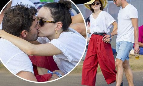 Daisy Ridley shares a kiss with boyfriend Tom Bateman Tom Bateman, Book Cover Illustration, British Summer, Daisy Ridley, I Believe In Love, With Boyfriend, Boyfriend Goals, Sunday Afternoon, Hyde Park