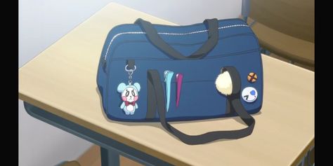 Anime Bag Drawing, Anime School Bag, Script Dr, Japanese School Bag, Japan Bag, Miku Hatsune Chibi, Anime Bag, Fan Drawing, Drawing Bag