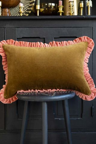 Home Accessories & Furnishings | Rockett St George Cool Cushions, Ruffle Cushion, Modern Chintz, Pink Cushion, Latest Interior Design Trends, The World Of Interiors, Rockett St George, Green Sofa, Pink Cushions