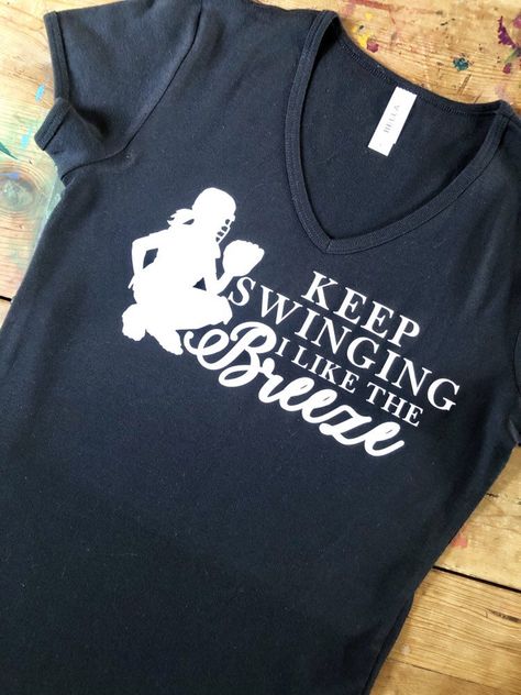 Softball Catcher Mom Shirts, Softball Catcher Shirts, Quotes For Softball, Softball Shirts For Players, 10u Softball, Softball Catcher Quotes, Cute Goodie Bags, Softball Signs, Softball Shirt Ideas