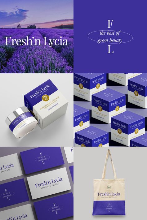 Cream Packaging Design Skin Care, Lavender Packaging Design, Skin Care Brand Identity, Skin Cream Packaging, Lavender Packaging, Skincare Branding Design, Essential Oils Skin Care, Essential Oils Skin, Plastic Bottle Design