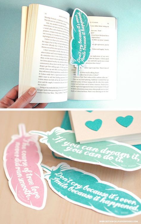 Lesezeichen basteln Federn & Zitate  Printables *** Choose from 3 FREE printable quote bookmarks that will inspire you each time you open your book. Feather Quote, Quote Bookmarks, Bookmark Diy, Fashion Maker, Free Printable Quotes, Feather Bookmark, Gratis Printables, Creative Bookmarks, Diy Bookmarks