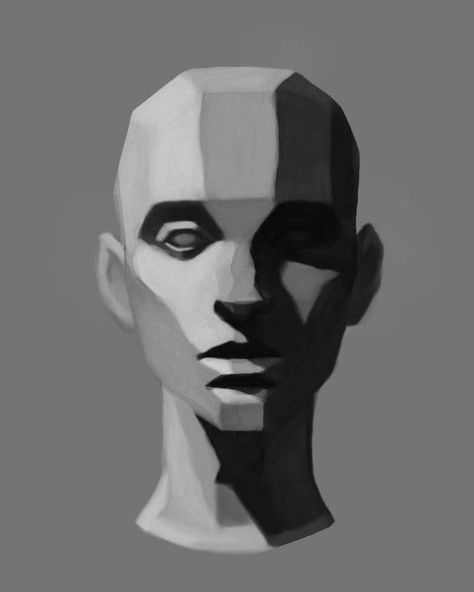 Shadow Study Reference, Head Shadow Reference, Head Shading Reference, Line Art Shading, Shadow Study Drawing, Asaro Head Lighting, Head Study Anatomy, Up Head Reference, Light And Shadow Drawing Study