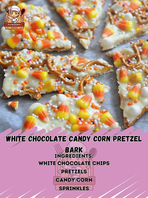 Treat yourself to this fun and festive White Chocolate Candy Corn Pretzel Bark—perfect for Halloween snacking! 🎃✨ #SweetTreats White Chocolate Candy Corn Pretzel Bark Ingredients: White chocolate chips (2 cups) Pretzels (2 cups, broken) Candy corn (1 cup) Sprinkles (optional, for decoration) Instructions: Line a baking sheet with parchment paper. Melt white chocolate chips in a microwave or double boiler. Stir in broken pretzels and candy corn. Pour mixture onto the prepared baking sheet,... Candy Corn Pretzel Bites, Melt White Chocolate Chips, Pretzel Bark, White Chocolate Candy, Melting White Chocolate, Daily Recipes, Double Boiler, White Chocolate Chips, Daily Meals