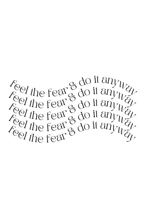 Today's post features the empowering quote, "Feel the fear and do it anyway," serving as a reminder to push past your fears and step into the realm of bravery and growth. Let this powerful mantra inspire you to embrace discomfort, face challenges head-on, and take courageous actions towards your dreams. With every leap of faith, you'll discover newfound strength and resilience. Embrace the unknown, conquer your fears, and unlock a world of endless possibilities. Embrace Challenges Quotes, Feel Fear And Do It Anyway, Courage Vision Board, Quotes About Discomfort, Taking A Leap Quotes, Facing Fears Quote, Discomfort Aesthetic, Embrace Discomfort Quotes, Feel The Fear And Do It Anyway Wallpaper