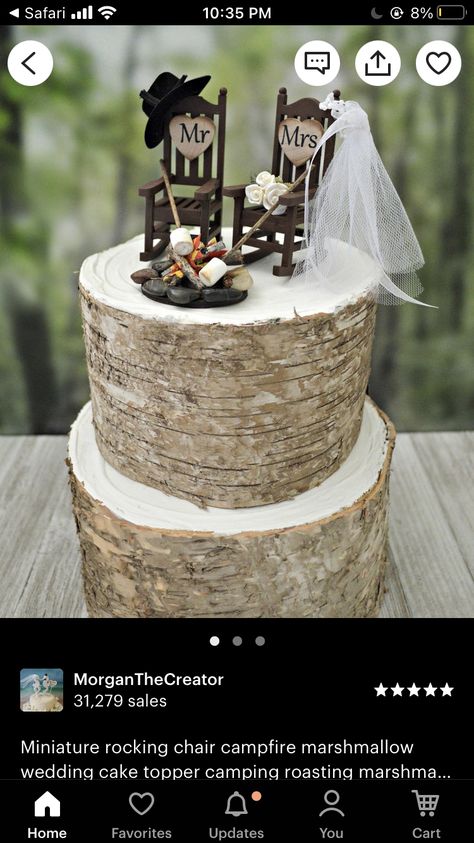 Marshmallow Wedding, Campfire Wedding, Wedding Shower Cakes, Faux Cake, Campfire Marshmallows, Cake Rustic, Country Wedding Cakes, Pretty Wedding Cakes, Country Style Wedding