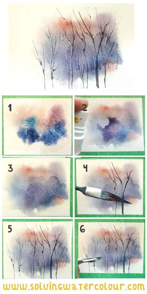 Abstract Watercolor Paintings Tutorials, Paint Abstract, Abstract Watercolor Landscape, Watercolor Paintings For Beginners, Watercolor Lessons, Diy Watercolor Painting, Watercolour Inspiration, Soyut Sanat Tabloları, Watercolor Paintings Abstract