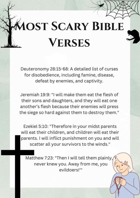 Most Scary Bible Verses Scary Bible Verses, Funny Bible Verses, Verses About Joy, Friends Bible Verse, Bible Verses About Forgiveness, Bible Verses About Relationships, Jesus Quotes Inspirational, Good Morning Bible Verse, Family Bible Verses