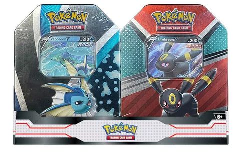 This Black Friday, Target has just unleashed an irresistible Black Friday deal for all TCG enthusiasts, the brand new Eeveelutions Tin Bundles are now up for grabs at an unbeatable $19.99. Collectible Trading Cards, Trading Card Game, Pokemon Trading Card Game, Pokemon Trading Card, Indoor Toys, Toy Hauler, All Pokemon, Foil Cards, Lego Friends