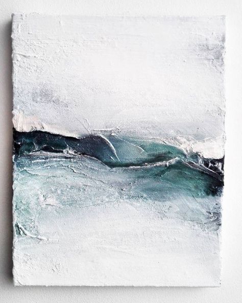 50+Pretty DIY Canvas Painting Ideas for Your Home #diy #homedecor #homedecorideas Ocean Drawing, Abstract Art Paintings Acrylics, Abstract Seascape, Abstract Ocean, Artwork Abstract, The Pines, Soyut Sanat Tabloları, Canvas Painting Diy, Inspiration Instagram