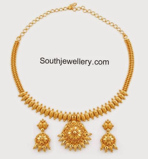 Simple Plain Gold Necklace Plain Gold Necklace, Gold Jewellery India, Small Gold Necklace, Gold Necklace Indian, Gold Jewelry Simple Necklace, Gold Necklace Indian Bridal Jewelry, Gold Necklace Simple, Gold Bride Jewelry, Gold Jewelry Earrings