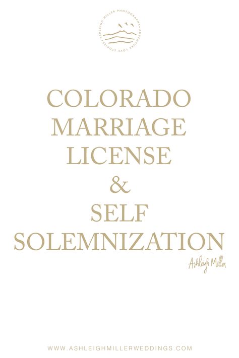 Colorado Self Solemnization, Elope In Colorado, Eloping In Colorado, Elopement Colorado, Colorado Elopement Ideas, Colorado Wedding Elopement, Marriage Application, Wedding License, Colorado Wedding Photography