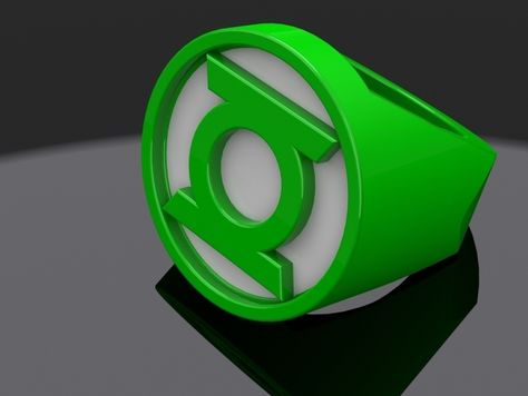 Green Lantern Ring by itchyd - Thingiverse Green Lantern Cake, Green Lantern Ring, Lantern Ring, Monster Party Ideas, 3d Printer Art, Lantern Rings, 3d Print Ideas, 3d Printer Diy, 3d Printing Ideas