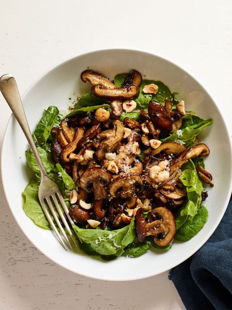 Warm Mushroom Salad | Joy of Kosher Warm Mushroom Salad, Mushroom Salad Recipe, Mushroom Salad, Warm Salad, Passover Recipes, Healthy Comfort Food, Dinner Salads, Vegetable Salad, Delicious Salads