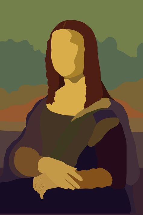 Monalisa Drawings Easy, Pop Art Mona Lisa, Mona Lisa Painting Easy, How To Draw Mona Lisa, Mona Lisa Drawing Easy, Mona Lisa Watercolor, Mona Lisa Illustration, Leonardo Da Vinci Pinturas, Monalisa Painting