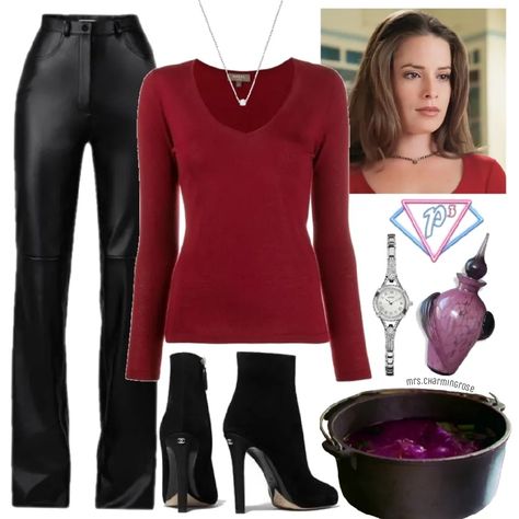 Charmed 1998 Outfits, Charmed Tv Show Aesthetic, Piper Halliwell Outfits, Elena Outfits, Charmed Fashion, Charmed Outfits, Marvel Inspired Outfits, Victor Webster, Julian Mcmahon