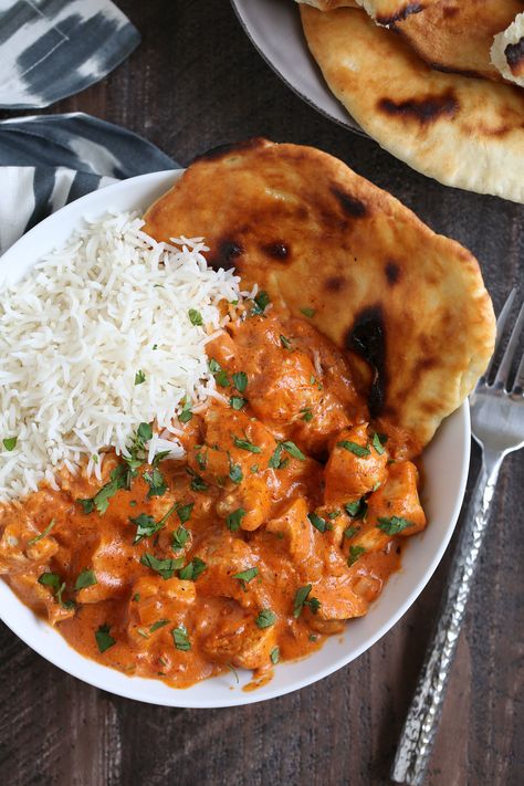 Makhani Recipe, Murgh Makhani, Indian Meals, Indian Butter Chicken, Butter Chicken Recipe, Chicken Dish, Naan Bread, Deilig Mat, Chicken Tikka