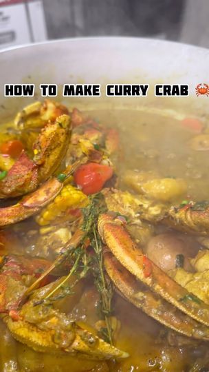 Foodies would you eat this for Sunday 😋😋😋 Check out my online store at www.spicejamaicallc.com for all your seasonings #sundaydinner #asmr #fyp | Spice Jamaica Curry Crab Recipe, Different Dinner Ideas, Curry Crab, Crab Curry, How To Make Curry, Coconut Curry Soup, Crab Recipes, Coconut Curry, Caribbean Recipes