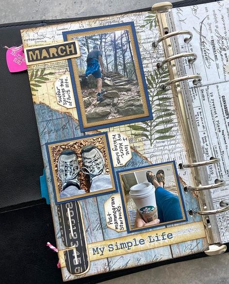 Pleasing Photos, Annette Green, Travel Journal Scrapbook, Planner Essential, Planner Art, Craft Planner, Elizabeth Craft Designs, Planner Scrapbook, Elizabeth Craft