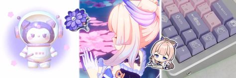 pastel, purple, kokomi, pink, genshin impact, Kokomi Banner Aesthetic, Kokomi Banner Discord, Genshin Impact Purple, Kokomi Header, Kokomi Banner, Kokomi Genshin Impact, Anime Banners, Purple Header, Sangonomiya Kokomi