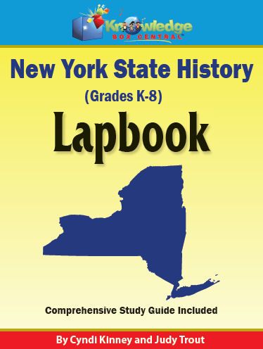 New York State History Lapbook - Ebook History Project Ideas, History Lapbook, Interactive Lapbooks, New York History, Journal Format, Booklet Template, History Worksheets, History Project, State Symbols