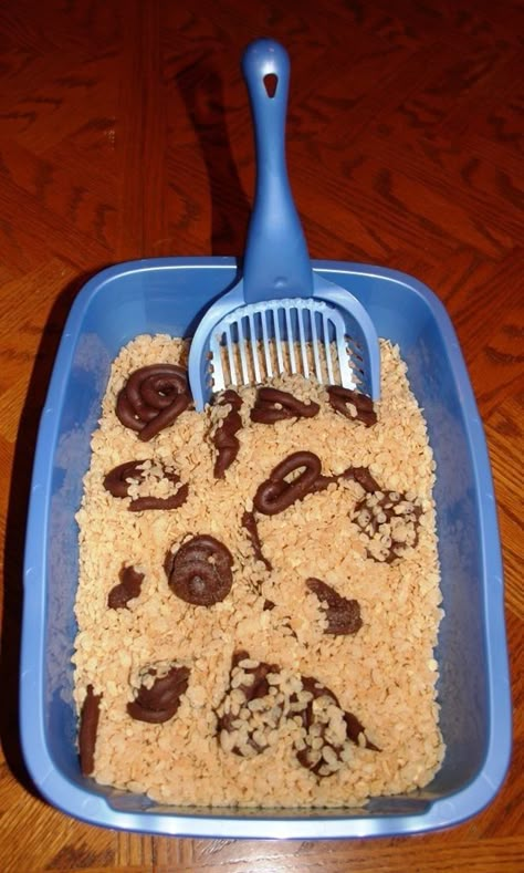 Cat Poop Fudge | Community Post: The Ultimate Collection Of Creepy, Gross And Ghoulish Halloween Recipes Litter Box Cake, Fear Factor Party, Kitty Litter Cake, Snack Halloween, Creepy Food, Trash Party, Fear Factor, Halloween Food Ideas, Kids Halloween Party