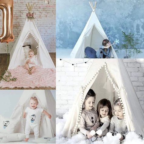 Kids' Play Tent: Portable Teepee Wigwam for Boys and Girls Tag a friend who would love this! FAST US Shipping Buy one here ——> https://prehype.shop/kids-play-tent-portable-teepee-wigwam-for-boys-and-girls/ #online #empire Toddler Tent, Kids Indoor Play, Baby Tent, Pit Girls, Indoor Playhouse, Kids Teepee Tent, Kids Play Tent, Teepee Kids, Canvas Tent