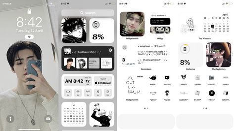 Sunghoon Phone Layout, Sunghoon Homescreen Layout, Enhypen Iphone Layout, Sunghoon Homescreen, Enhypen Phone Theme, Enhypen Ios Layout, Enhypen Phone Layout, Enhypen Ios, Vintage Camera App