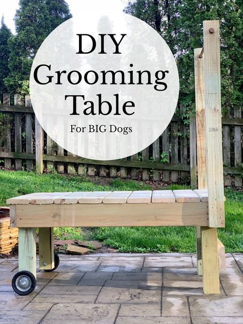 Diy Grooming Table, Diy Dog Grooming Station, Dog Wash Station, Grooming Station, Dog Grooming Table, Dog Grooming Diy, Dog Hair Removal, Grooming Table, Wash Station