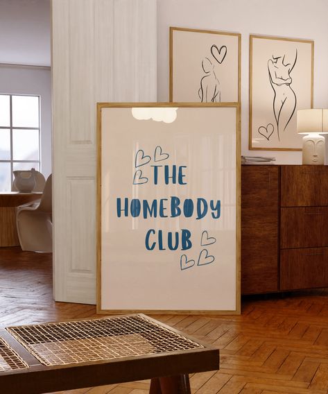 Homebody Club, Club Poster, Kids Room Wall Decor, Club Kids, Kids Room Wall, Interior Architect, Dorm Room Decor, Cozy Corner, Printing Center