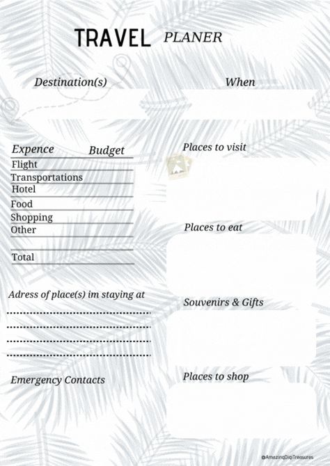 A travel planner printable can be a great tool for organizing your upcoming trips. It can help you keep track of important details such as flight times, hotel reservations, and car rental information. With a travel planner, you can easily plan out your itinerary and ensure that you don't miss any important details. Plus, it can help you save time and money by helping you find the best deals on flights, hotels, and car rentals. #planner #plannertravel #digital Travel Planner Printable, Car Rentals, Hotel Reservations, Jan 1, Travel Planner, Car Rental, Digital Planner, Printable Planner, Hotel