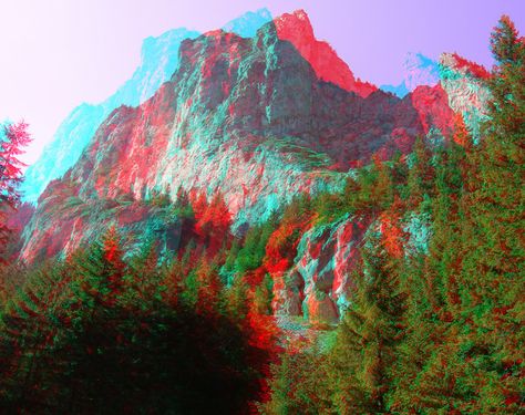 The River2 3D Anaglyph by yellowishhaze on DeviantArt Magic Eye Pictures, 3d Anaglyph, 3d Photography, 3d Pictures, 3d Images, Image 3d, 3d Glasses, Light Trails, Photo Stands