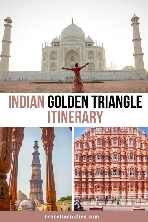 golden triangle | golden triangle india itinerary | indian golden triangle | golden triangle tour india | golden triangle in india | the golden triangle india | golden triangle india map | golden triangle itinerary | delhi agra jaipur | #india #indiatravel #incredibleindia #goldentriangle #goldentriangleitinerary #indiangoldentriangle #travelmelodies India Itinerary, Golden Triangle India, India Photo, Jama Masjid, Agra Fort, India Gate, Famous Monuments, India Map, Buses And Trains