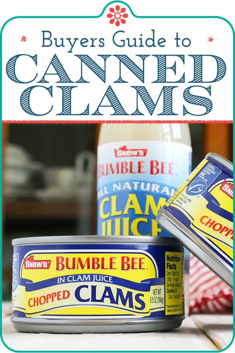 Fresh clams are a thing of beauty, but canned clams should have a place in your pantry. They are healthy, affordable and can take that plain pasta from drab to fab. Here’s everything you wanted to know about canned clams. #simplyrecipes #clams #seafoodguide #clamrecipe Canned Clam Recipes, Baked Clams Recipe, Plain Pasta, Canned Clams, Clam Sauce Recipe, Fresh Clams, Scalloped Oysters, Frugal Cooking, Canned Seafood