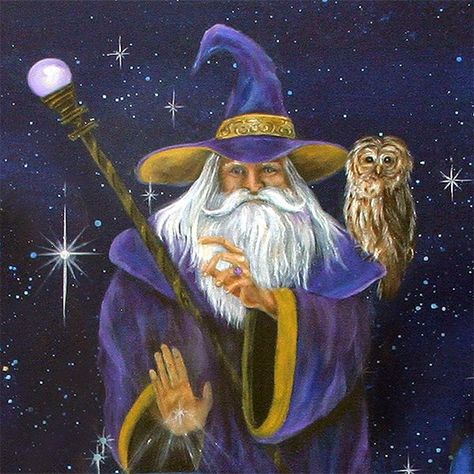 Human Creation Is Astonishing - Merlin, the Wizard Wizard Images, Merlin The Wizard, Ravenclaw Hufflepuff, Owl Art Print, Fantasy Wizard, Maori Art, Architecture Tattoo, Celtic Symbols, Mystical Art