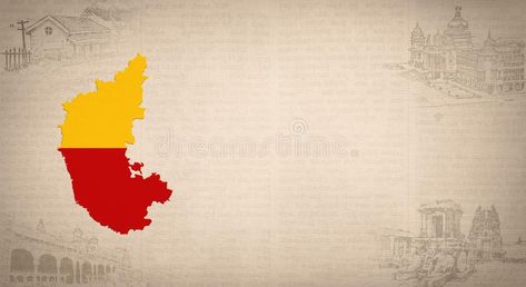 Karnataka map flag and tourist places for copy space stock illustration Karnataka Map Images, Karnataka Background, Kannada Rajyotsava Background, Karnataka Flag Logo, Karnataka Flag Background, Karnataka Map Art, Karnataka Rajyotsava Background, Kannada Rajyotsava Images Flag, Karnataka Flag