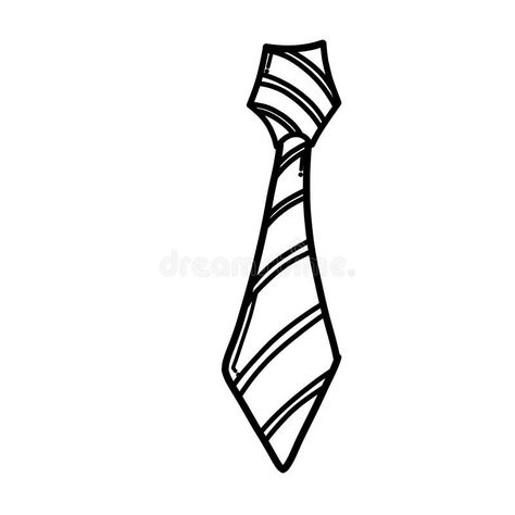 Necktie Doodle Vector Icon. Drawing Sketch Illustration Hand Drawn Cartoon Line Eps10 Stock Vector - Illustration of suit, drawn: 217847463 Neck Tie Drawing, Ties Illustration Sketch, Tie Coloring Page, Tie Clip Art, Polka Tattoo, Doodle Vector, Trash Polka Tattoo, Trash Polka, Sketch Illustration