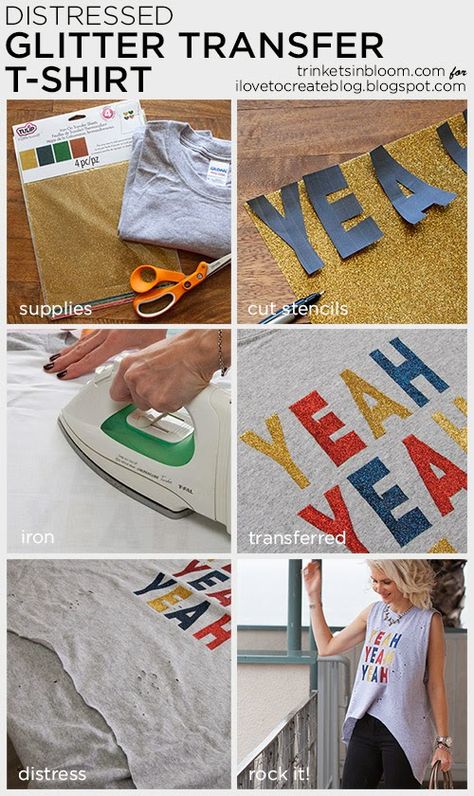 Diy Graphic Tee, Distressed Tshirt Diy, Glitter Tee, Word Shirts, Transfer Sheets, Iron On Letters, Colorful Graphics, Tea Diy, Best Friend Shirts