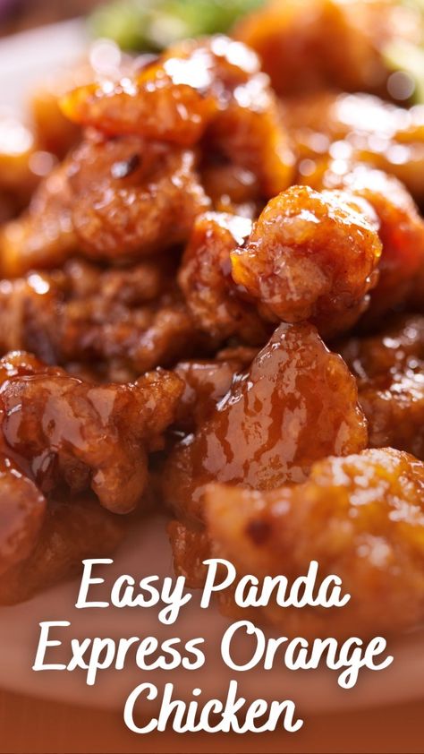 Easy Panda Express Orange Chicken - Appetizers & Entrees Orange Chicken Recipe Panda Express, Orange Chicken Recipe Panda, Best Orange Chicken Recipe, Copycat Panda Express Orange Chicken, Best Orange Chicken, Panda Express Orange Chicken Recipe, Panda Express Copycat, Panda Express Orange Chicken, Orange Chicken Sauce