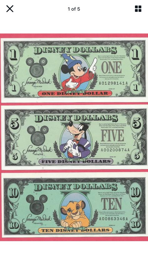 Kawaii Money Printable, Disney Dollars Printable Free, Disney Money Printable, Disney Budget Planner, Sailor Moon Monopoly, Disney Monopoly, Disney Money, Disneyland Birthday, Disney Theme Party