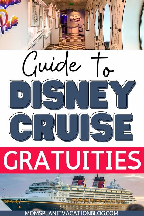 cruise ship and restaurant with text overlay Guide to Disney Cruise Gratuities Disney Fantasy Cruise, Disney Cruise Vacation, Disney Cruise Tips, Christmas Cruises, Disney Vacation Planning, Disney Fantasy, Cruise Tips, Cruise Line, Disney Cruise Line