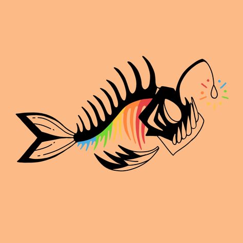 Football fish American Traditional Fish, Football Fish, Tattoo Flash, American Traditional, Flash Tattoo, Rooster, Bones, Flash, Fish