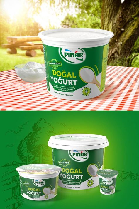 Yogurt Packaging Design, Yoghurt Packaging, Dairy Products Packaging Design, Packing Box Design, Plastic Bottle Design, Yogurt Packaging, Beautiful Packaging Design, Cheese Packaging, Ice Cream Packaging