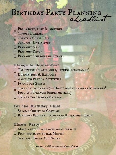 Wonderful Birthday Party Checklist that I used for my Sleeping Beauty Inspired Princess ... - http://goo.gl/hbC58d Birthday Decoration Checklist, 21st Birthday Planning, Sweet 16 Party Order Of Events, What To Do For Sweet 16 Birthday, Sweet 16 Essentials, Bday Ideas 16, Birthday Athestic, Sweet 16 Birthday Ideas Decor, Party Decor Checklist