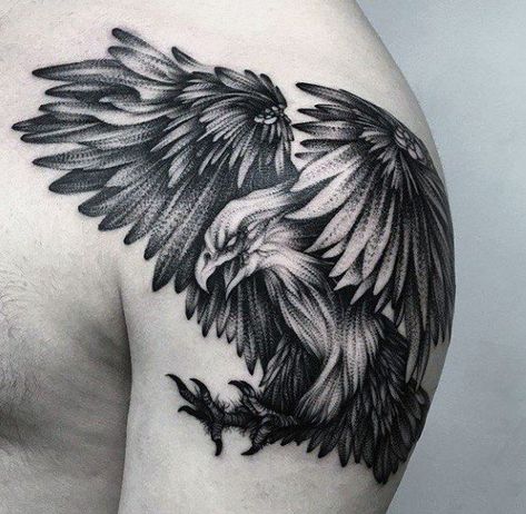 60 Badass Eagle Tattoos For Men - Bird Design Ideas Eagle Tattoo Arm, Eagle Back Tattoo, Eagle Shoulder Tattoo, Tattoo Lower Back, Eagle Wing Tattoos, Eagle Chest Tattoo, Small Eagle Tattoo, Bald Eagle Tattoos, Traditional Eagle Tattoo