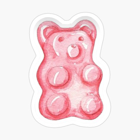 Get my art printed on awesome products. Support me at Redbubble #RBandME: https://www.redbubble.com/i/sticker/Pink-Gummybear-by-SofiaDelgado/164045348.JCQM3?asc=u Gummy Bear Sticker, Computer Stickers, Macbook Cover, Macbook Covers, Computer Sticker, Disney Sticker, Redbubble Products, Gummy Bear, Gummy Bears