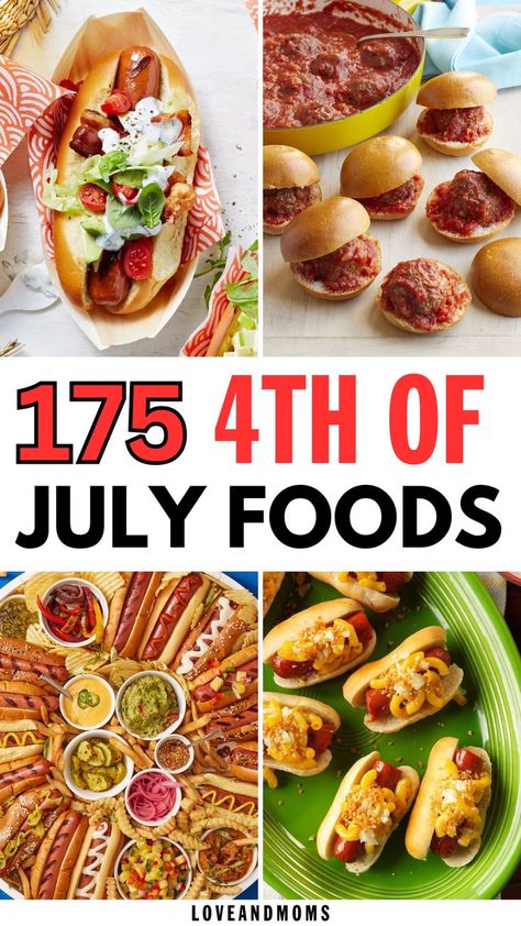 4th of july July 4th Appetizers, 4th Of July Food Ideas, July Food Ideas, 4th July Food, 4th Of July Food, Patriotic Food, Patriotic Desserts, 4th Of July Desserts, Fourth Of July Food