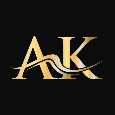 Letter AK Logo Design Monogram Business And Company Logotype A K Logo Design, Ak Logo Design Letter, Ak Logo Design, Venkateswara Swamy Images Hd 1080 Wallpaper, Logo Design Monogram, Ak Logo, Creative Photography Logo, Messi Wallpapers, Interior Design Logo