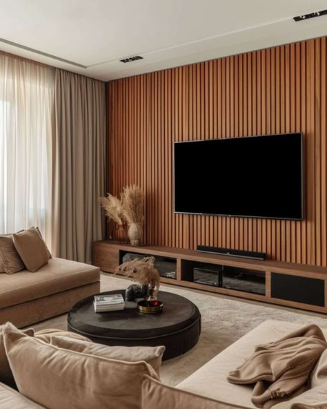 Top Interior Design Trends 2024: Innovations and Styles Transforming Spaces - Melanie Jade Design Timber Wall Panels, Soundproof Panels, Wood Wall Panels, Wood Slat Wall, Timber Walls, Wall Panelling, Acoustic Wall Panels, Acoustic Wall, Modern Cottage